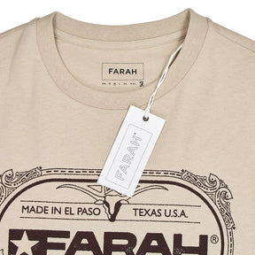 Farah Beige Mattingly Graphic T-Shirt