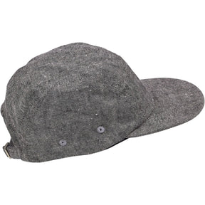 Folk Soft Black Linen Twill 5 Panel Cap