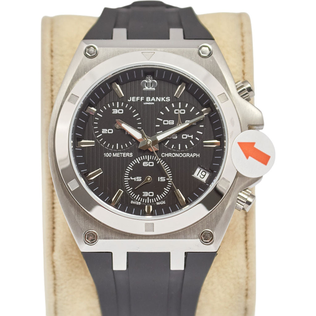 Jeff Banks Black Goodwood Watch