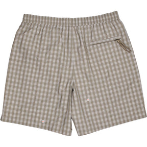 Farah Stone Grey Edgar Seersucker Shorts