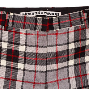 Alexander Wang Grey Check Wool Trousers