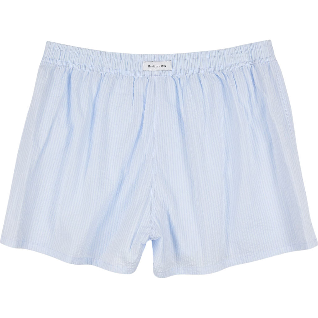 Hamilton + Hare Light Blue Striped Boxer Shorts (1 PACK)