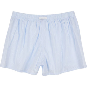 Hamilton + Hare Light Blue Striped Boxer Shorts (1 PACK)
