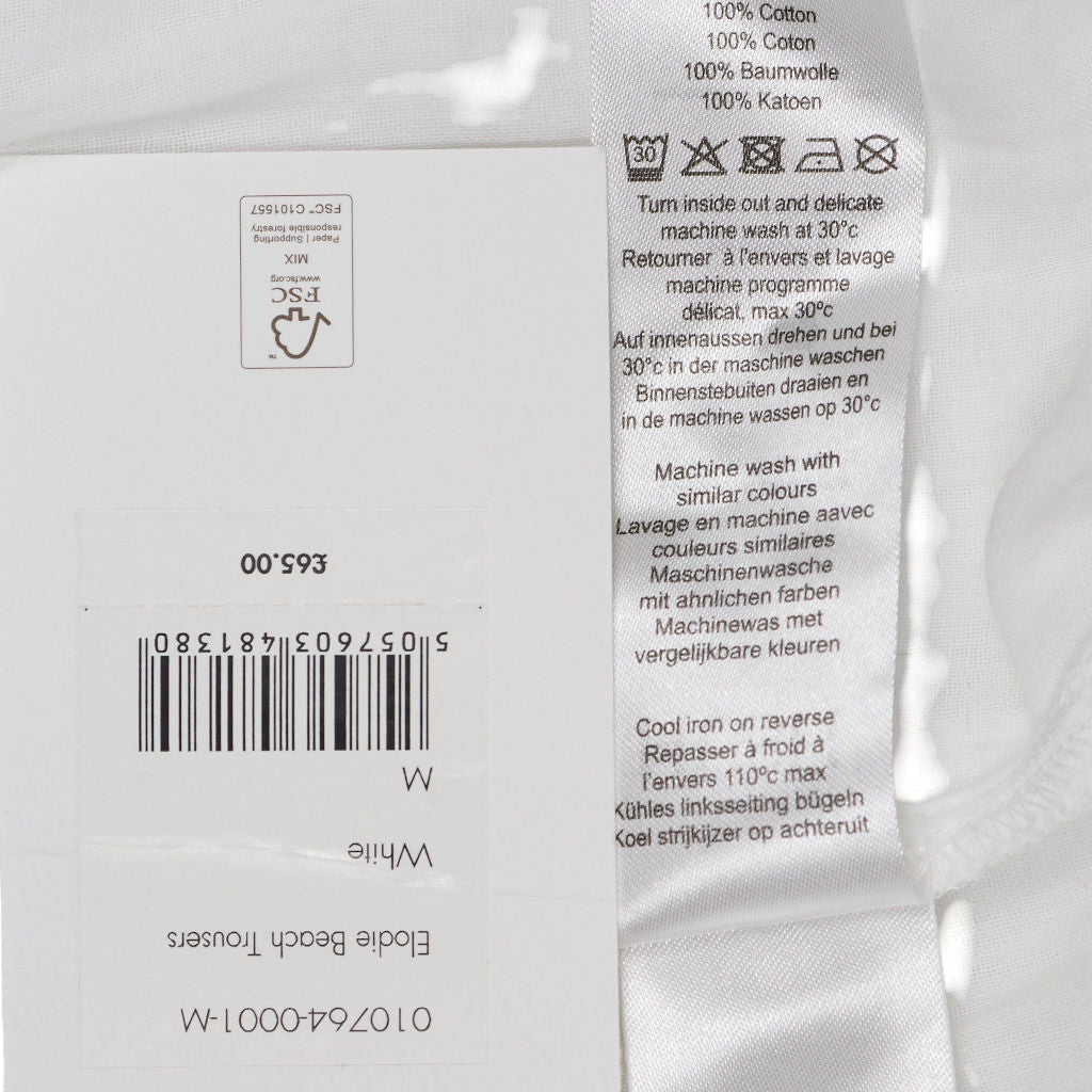 Hush White Eloide Beach Trousers