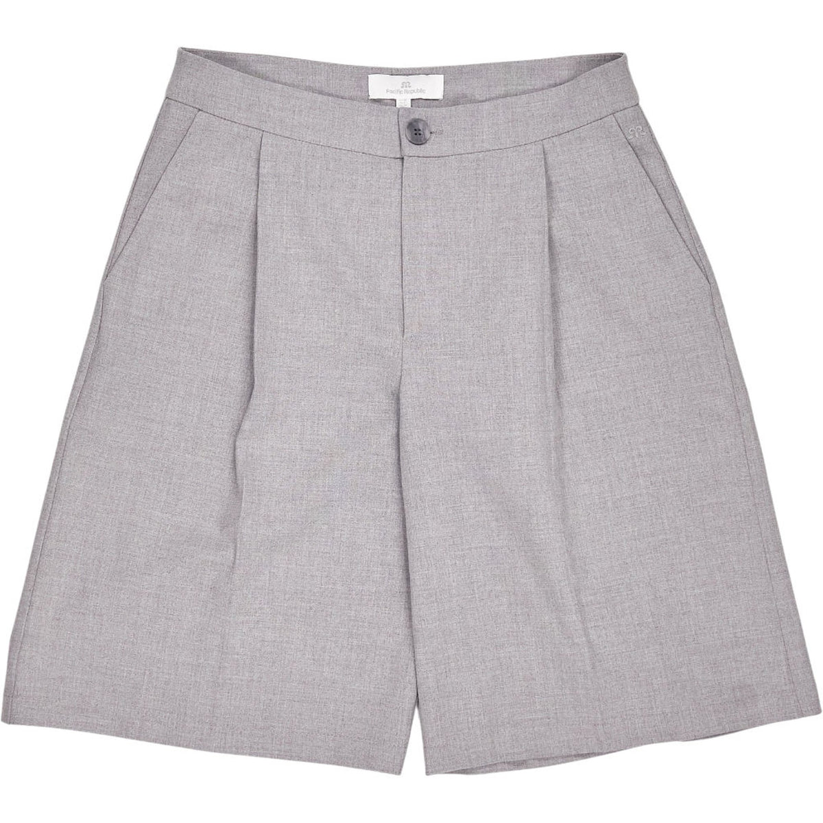Pull & Bear Grey Pleated Shorts