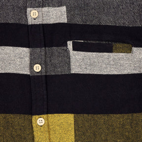 Folk Black Gold Block Check Shirt