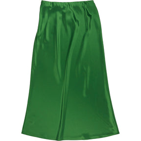 Wyse Clover Green Kendall Satin Skirt