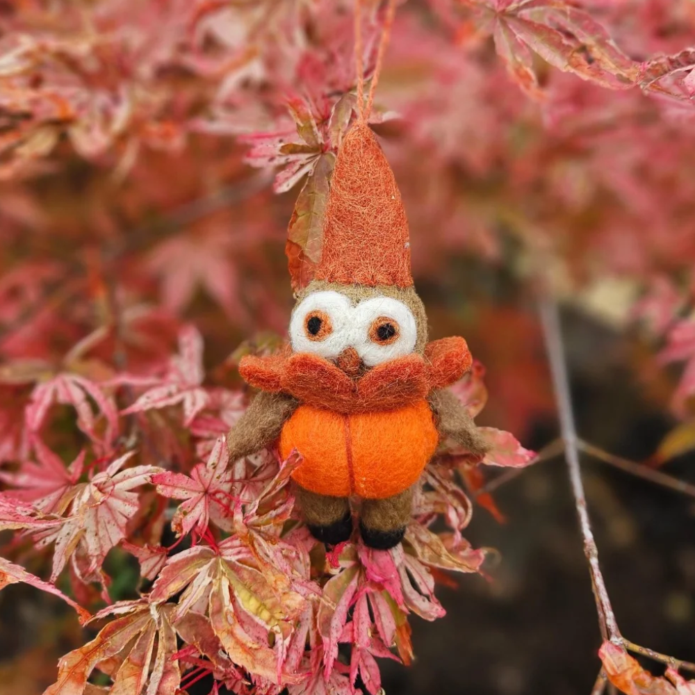 Handmade Felt Ozzy the Owl Hanging Decoration