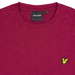 Lyle & Scott Plum Red Crew Neck T-Shirt