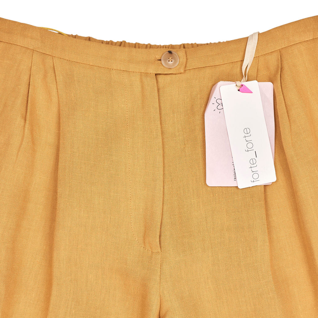 Forte Forte Mustard Wide-Leg Trousers