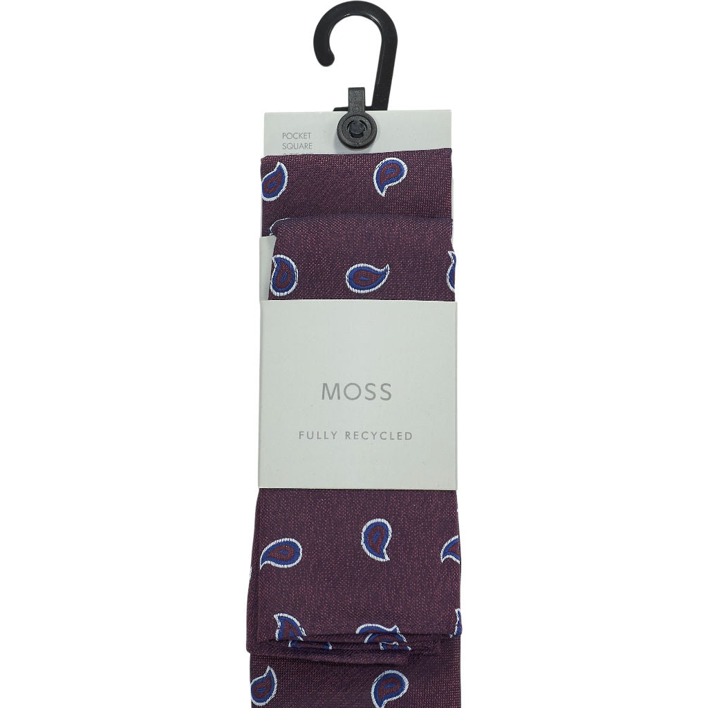 Moss Burgundy Silk Tie Bundle x 3