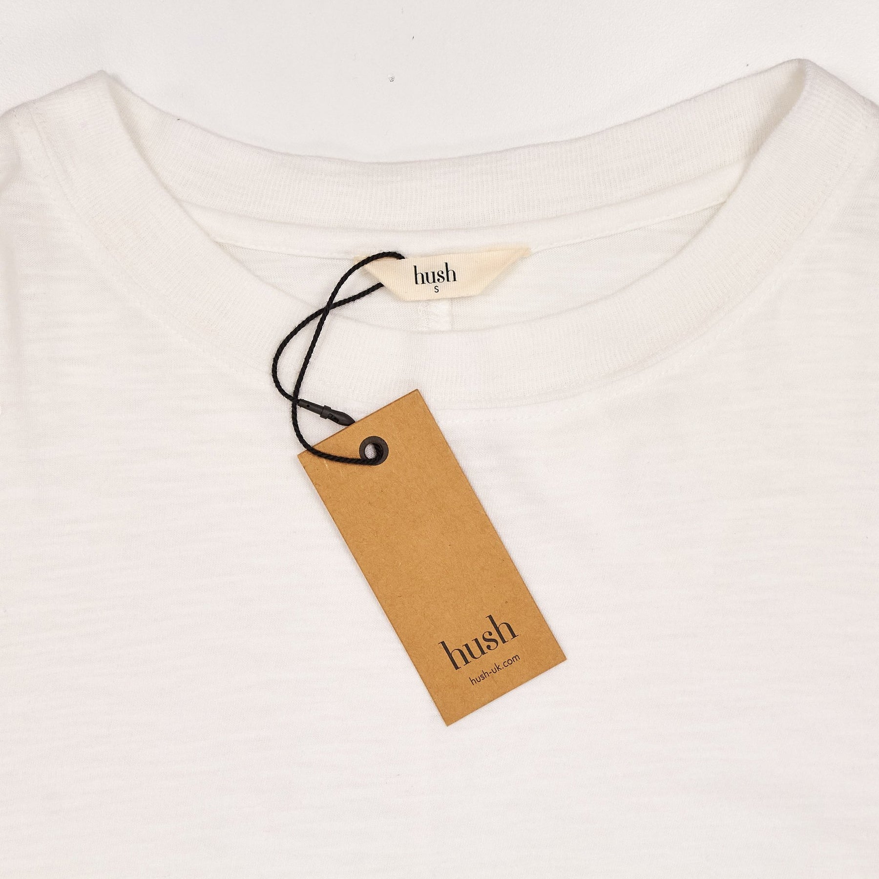 Hush White Amanda Long Sleeve Tee
