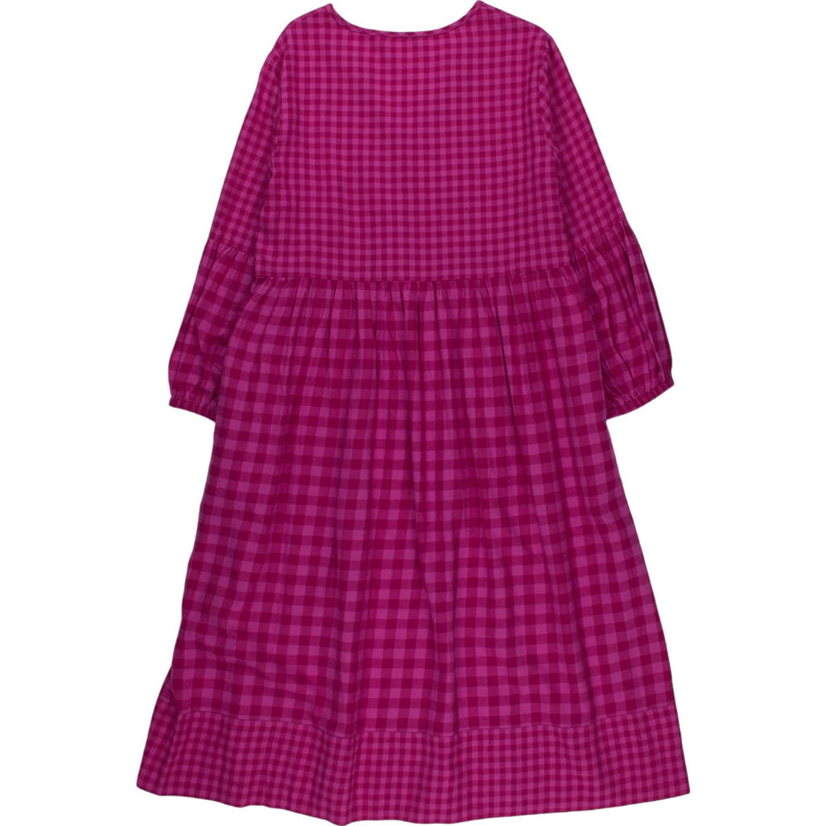 NRBY Pink Maxi Check Dress