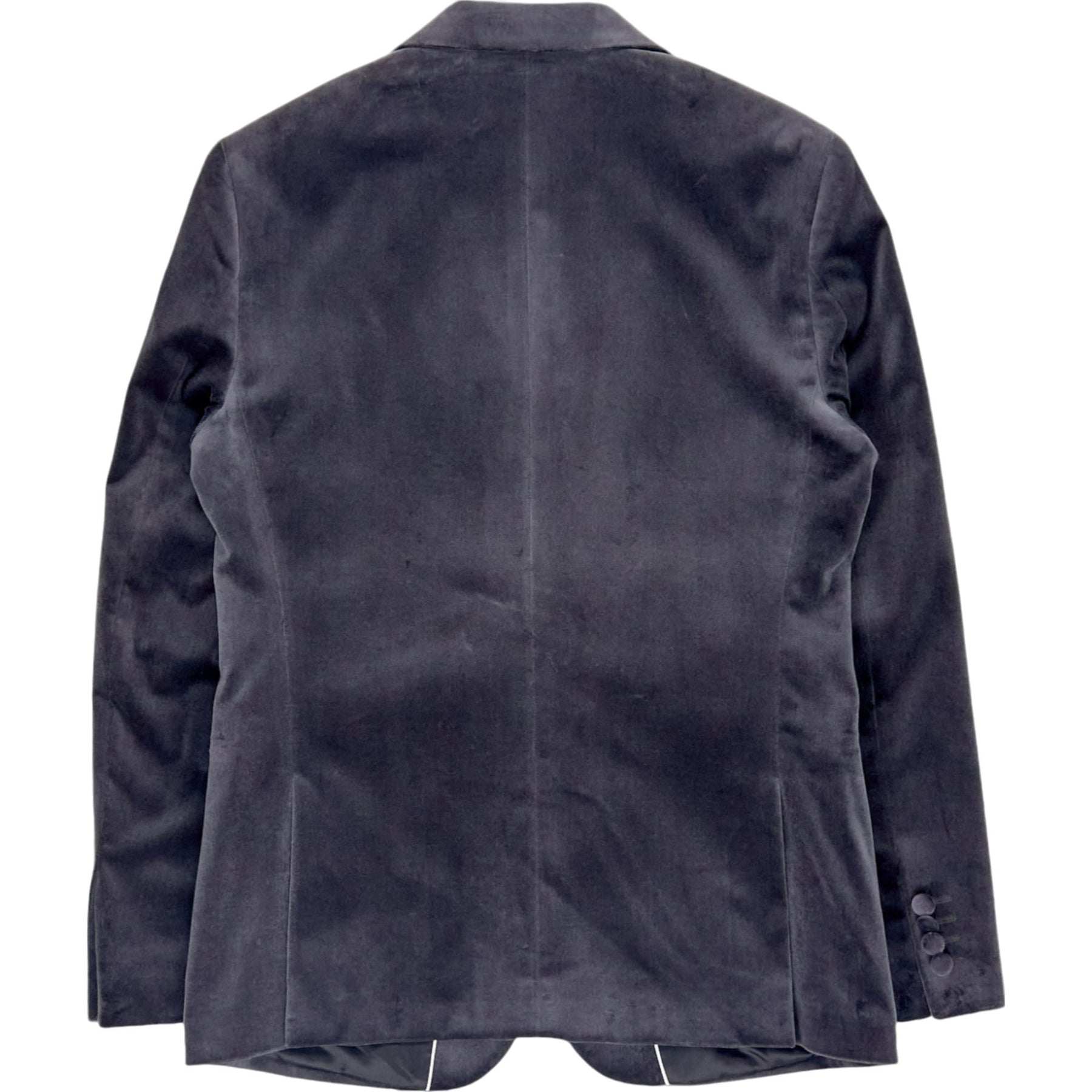 Moss Dark Grey Slim Fit Velvet Jacket