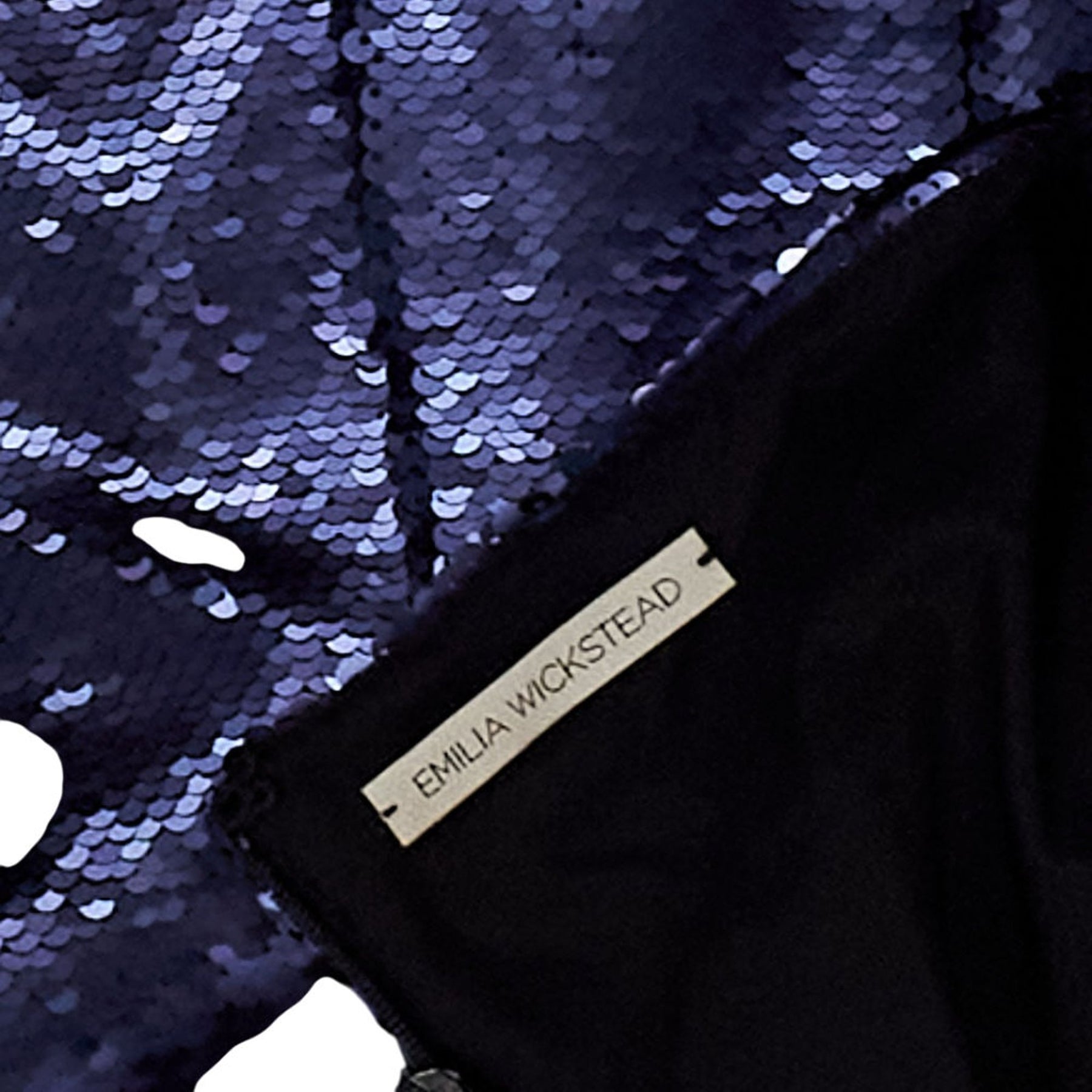 Emilia Wickstead Blue Sequin Dress