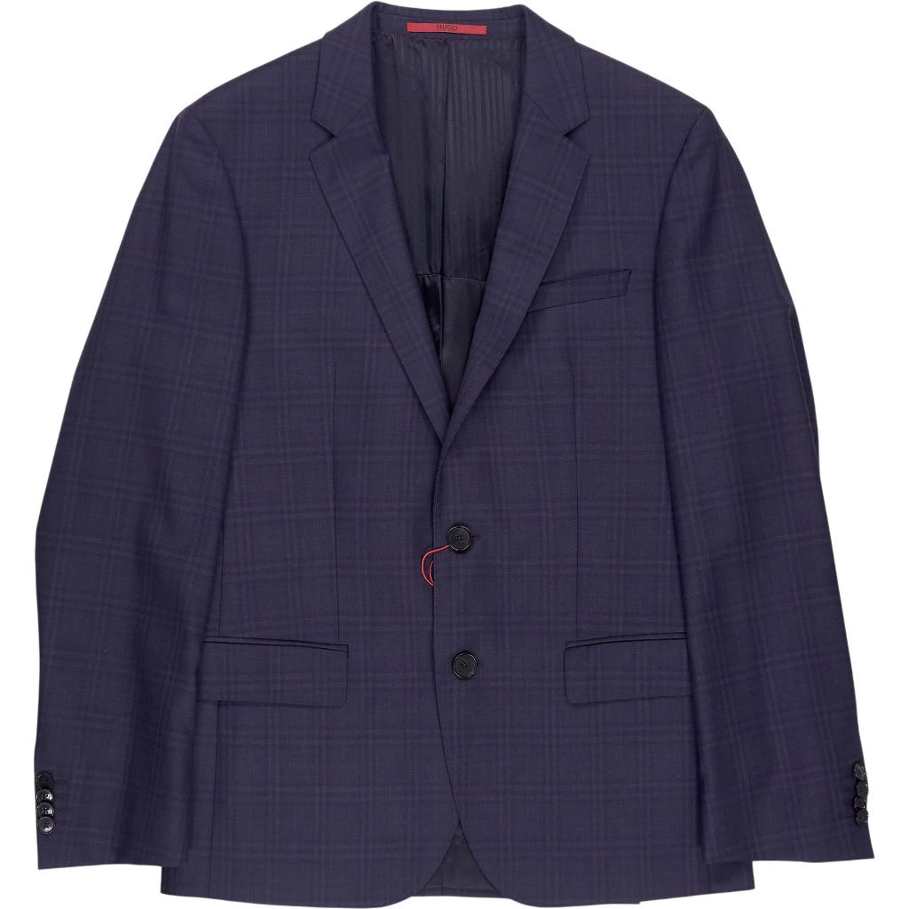 Hugo Blue Checked Suit Jacket