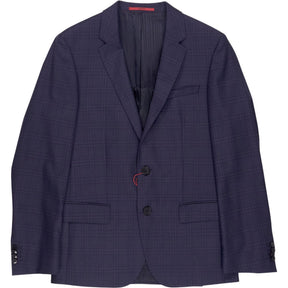 Hugo Blue Checked Suit Jacket