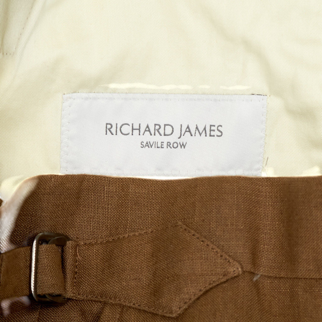 Richard James Brown Linen Trousers