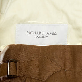 Richard James Brown Linen Trousers
