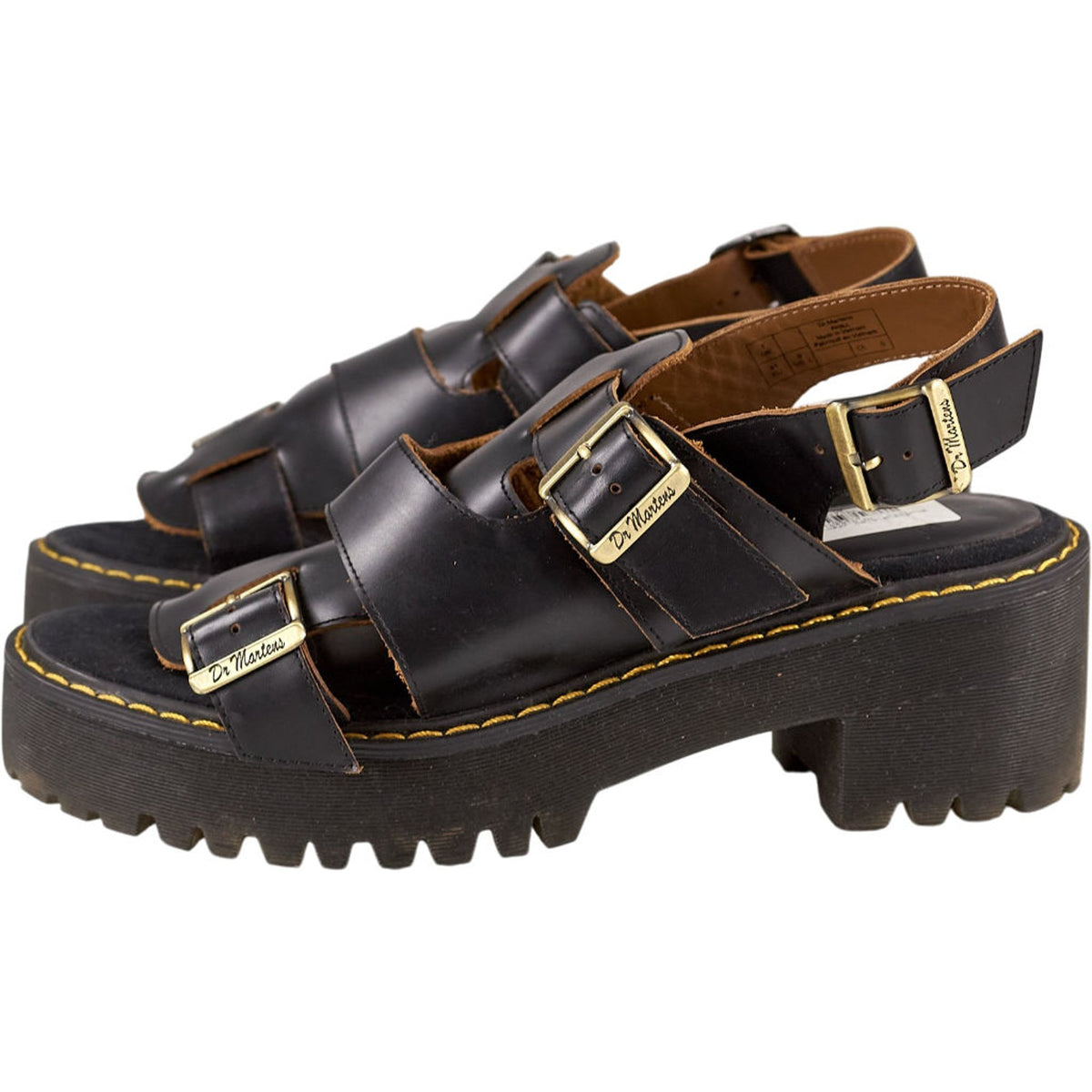 Dr. Martens Black Leather Sandals UK 7