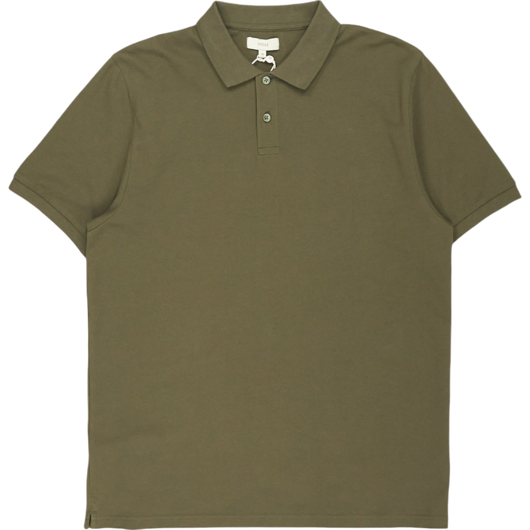 Moss Khaki Short Sleeve Polo Shirt