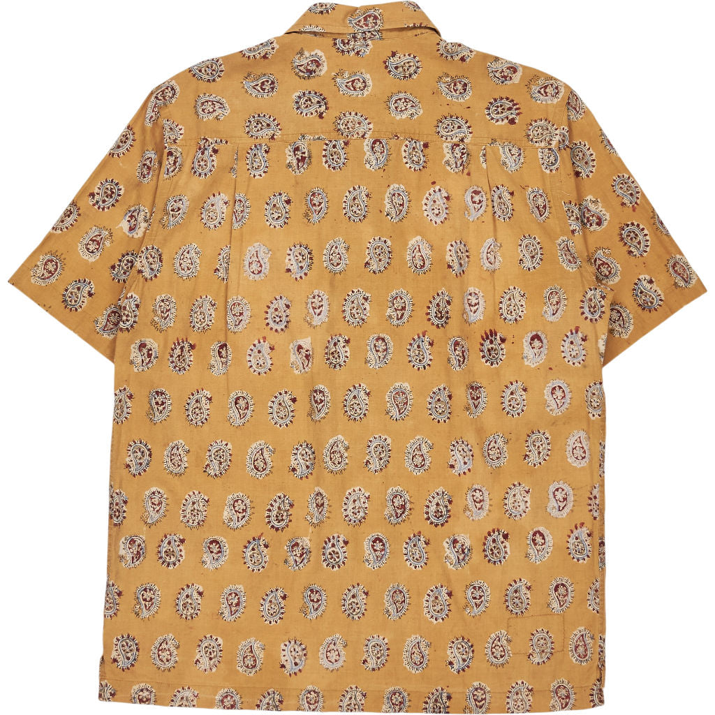 Universal Works Yellow Paisley Short Sleeve Shirt