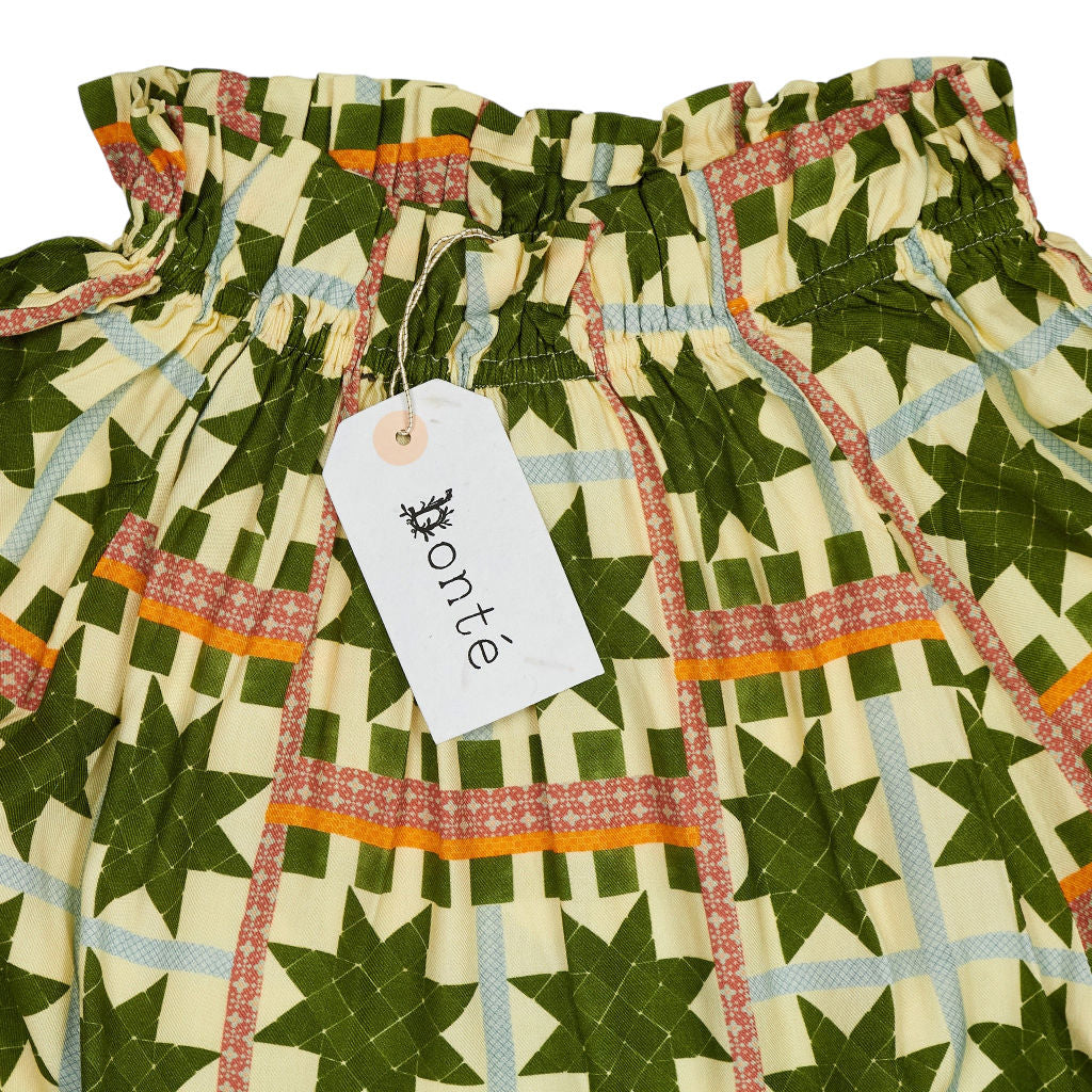 Bonte Olive Multi Margot Top