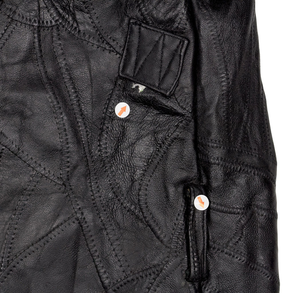 Vintage Navarre Black Leather Coat