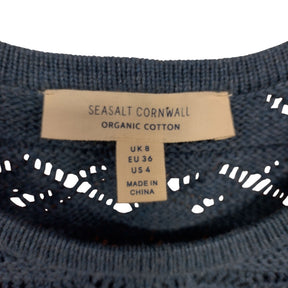Seasalt Cornwall Blue Organic Cotton Top