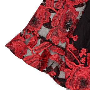 Studio 8 Black Red Embroidered Dress