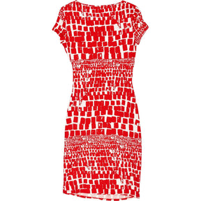 Phase Eight Red White Graphic Dress