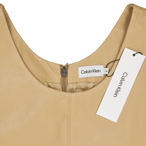 Calvin Klein Beige Leather Tank Top