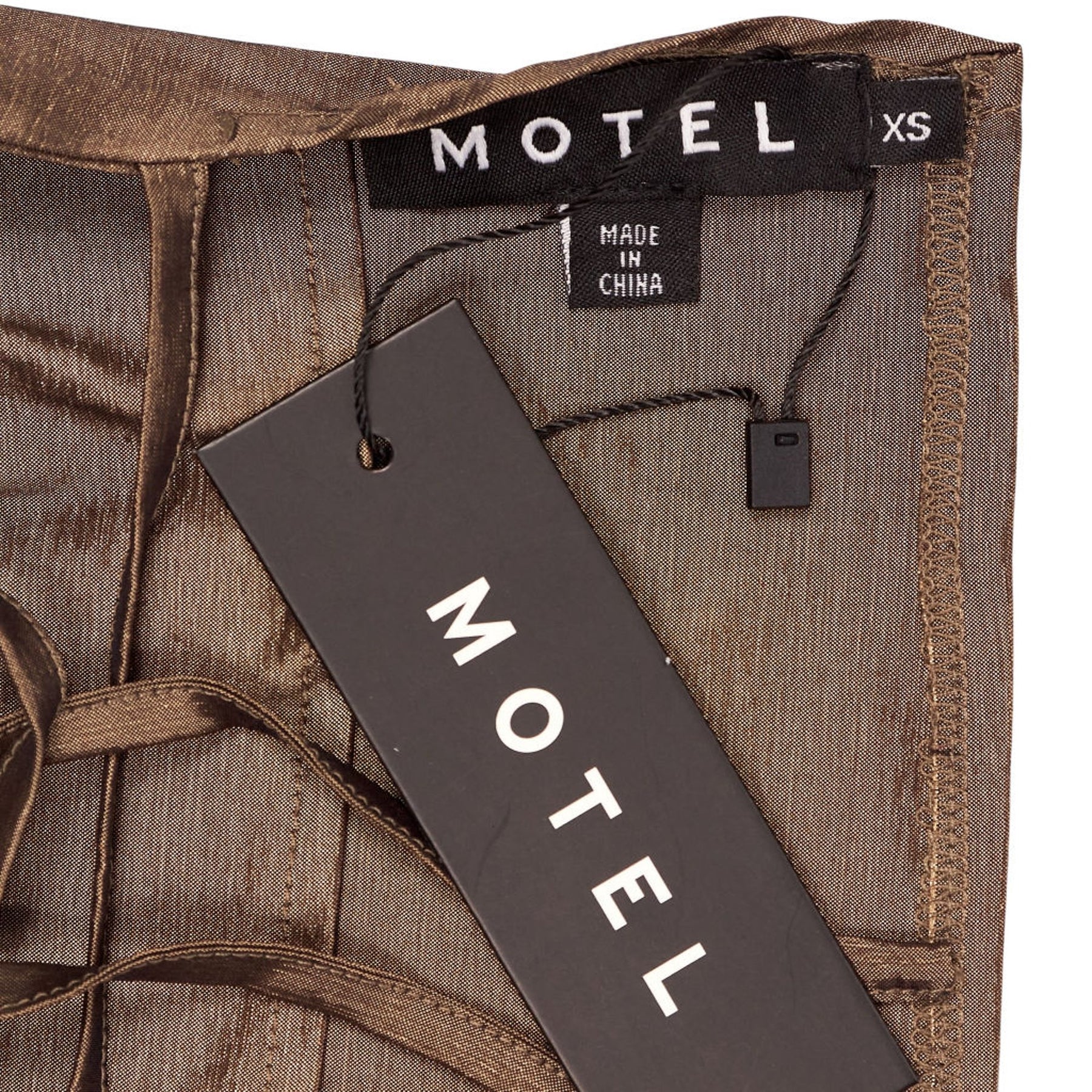 Motel Bronze Satin Merita Top