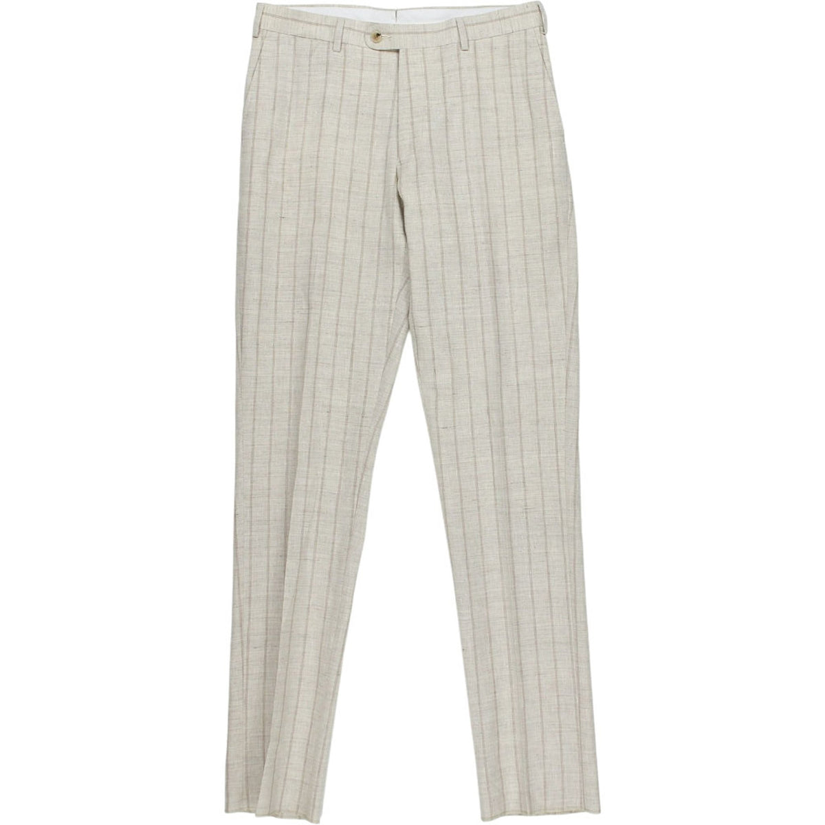 Moss Cream Striped Trousers