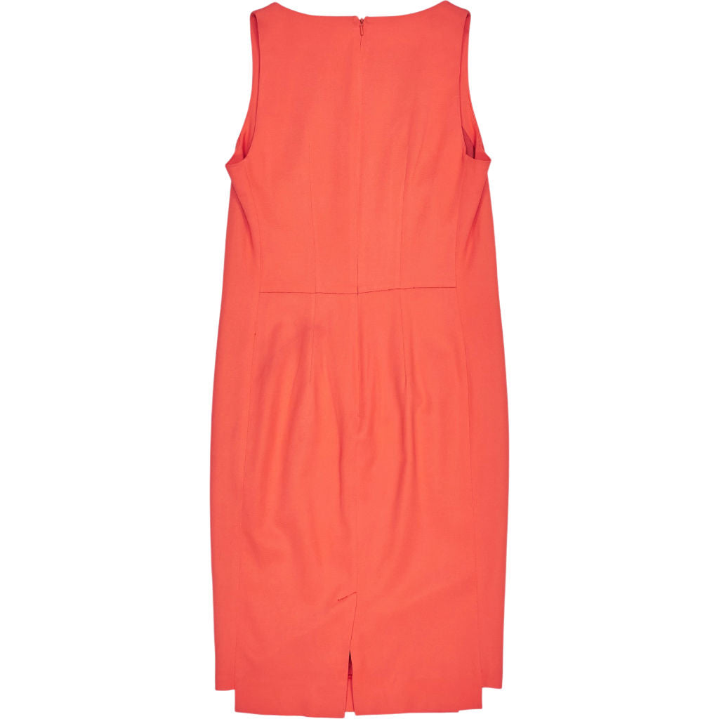 Reiss Aderyn Orange Sleeveless Sheath Dress