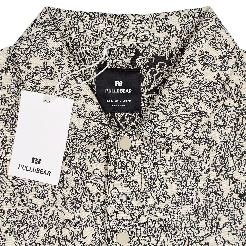 Pull & Bear Black Floral Print Jacket