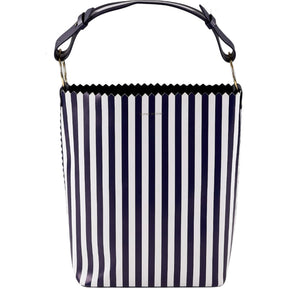 Mother of Pearl Navy White Striped Bag