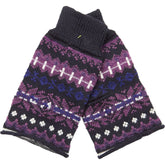 YMC Multicoloured Patterned Wrist Warmers