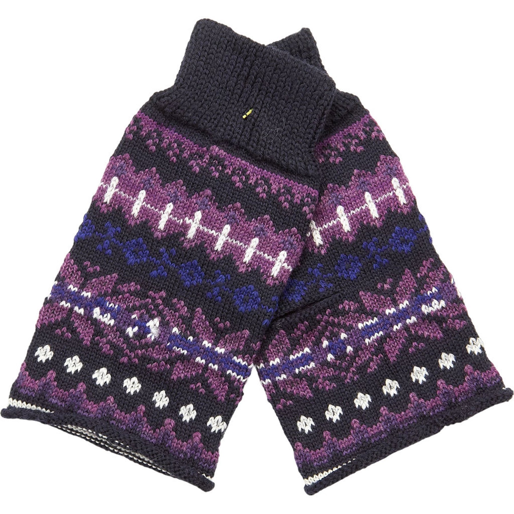 YMC Multicoloured Patterned Wrist Warmers