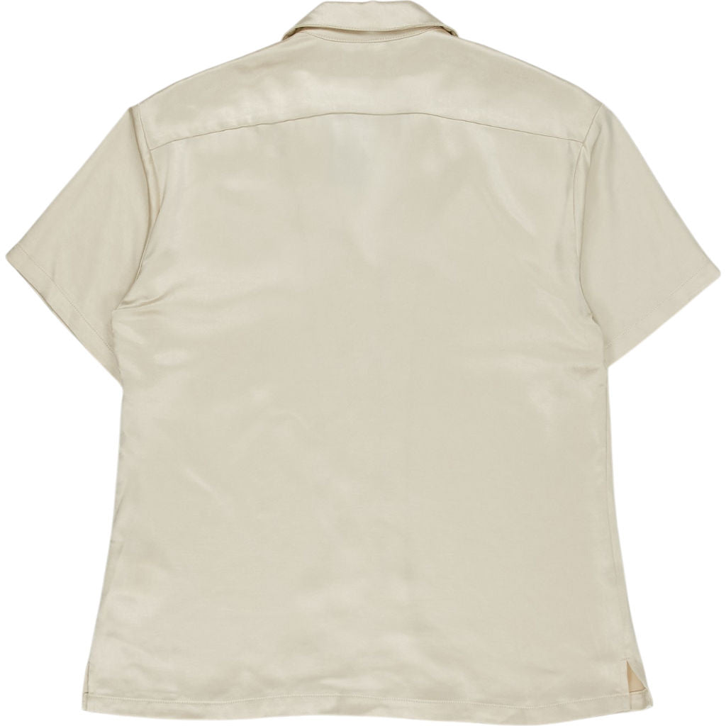 Motel Ivory Taelsa Satin Shirt