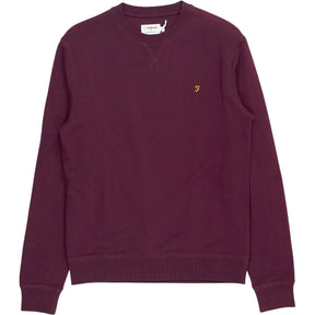 Farah Bordeaux Tim New Crew Sweatshirt