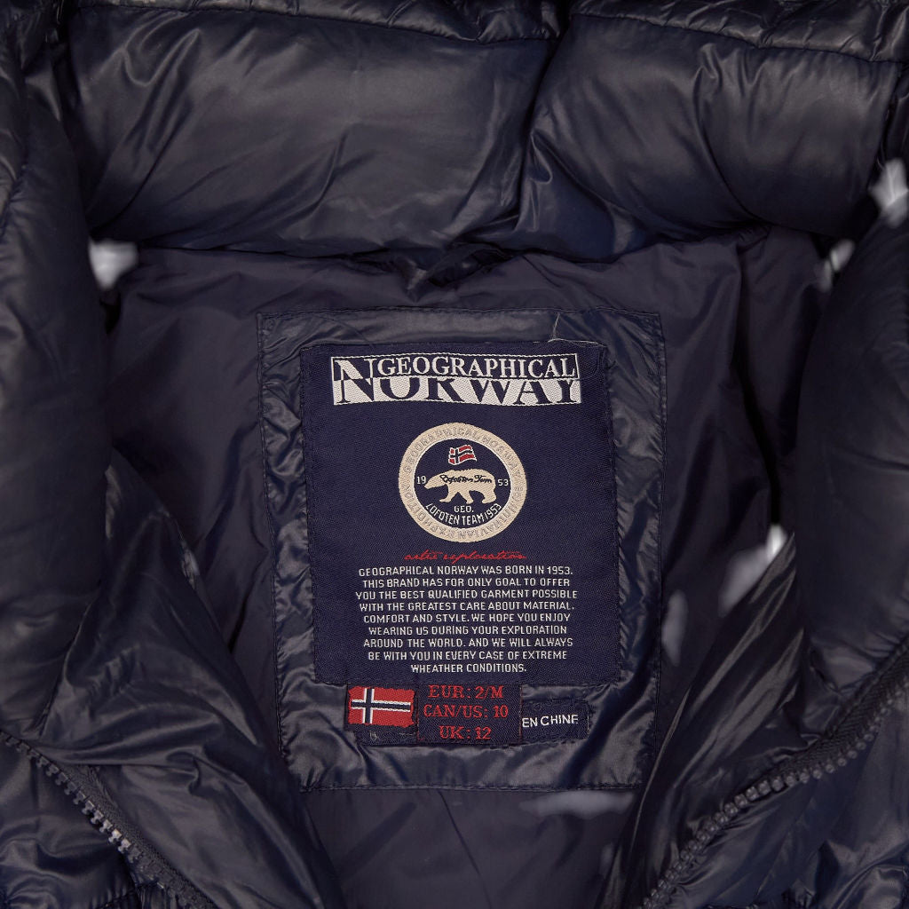 Geographical Norway Navy Puffer Jacket