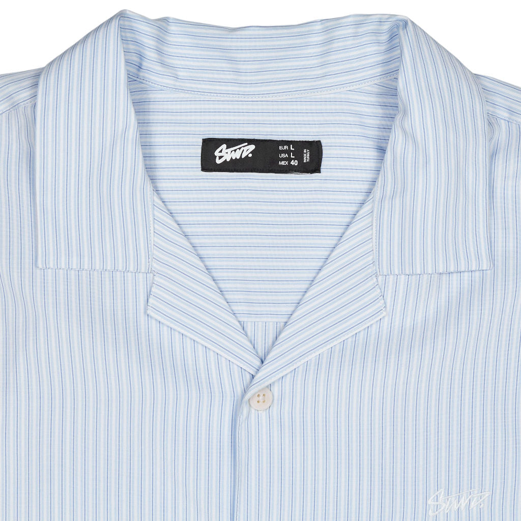 Stussy Blue Striped Shirt