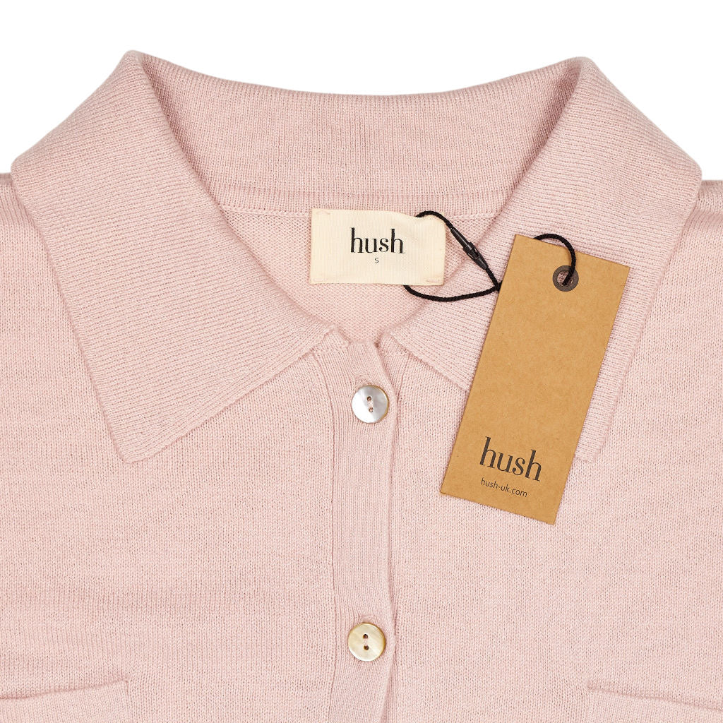 Hush Rose Pink Ada Relaxed Knit Shirt