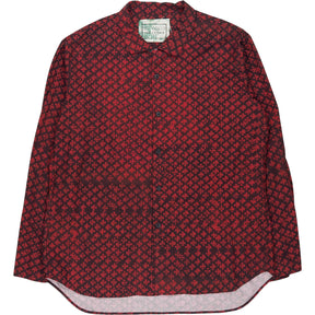 By Walid Red Patterned Shirt