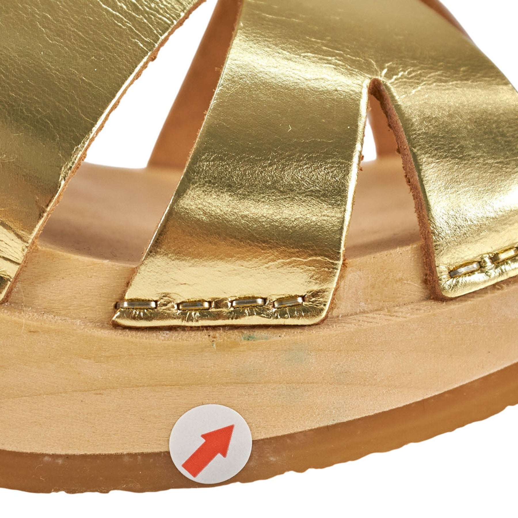 YOUYOU Gold Leather Sandals