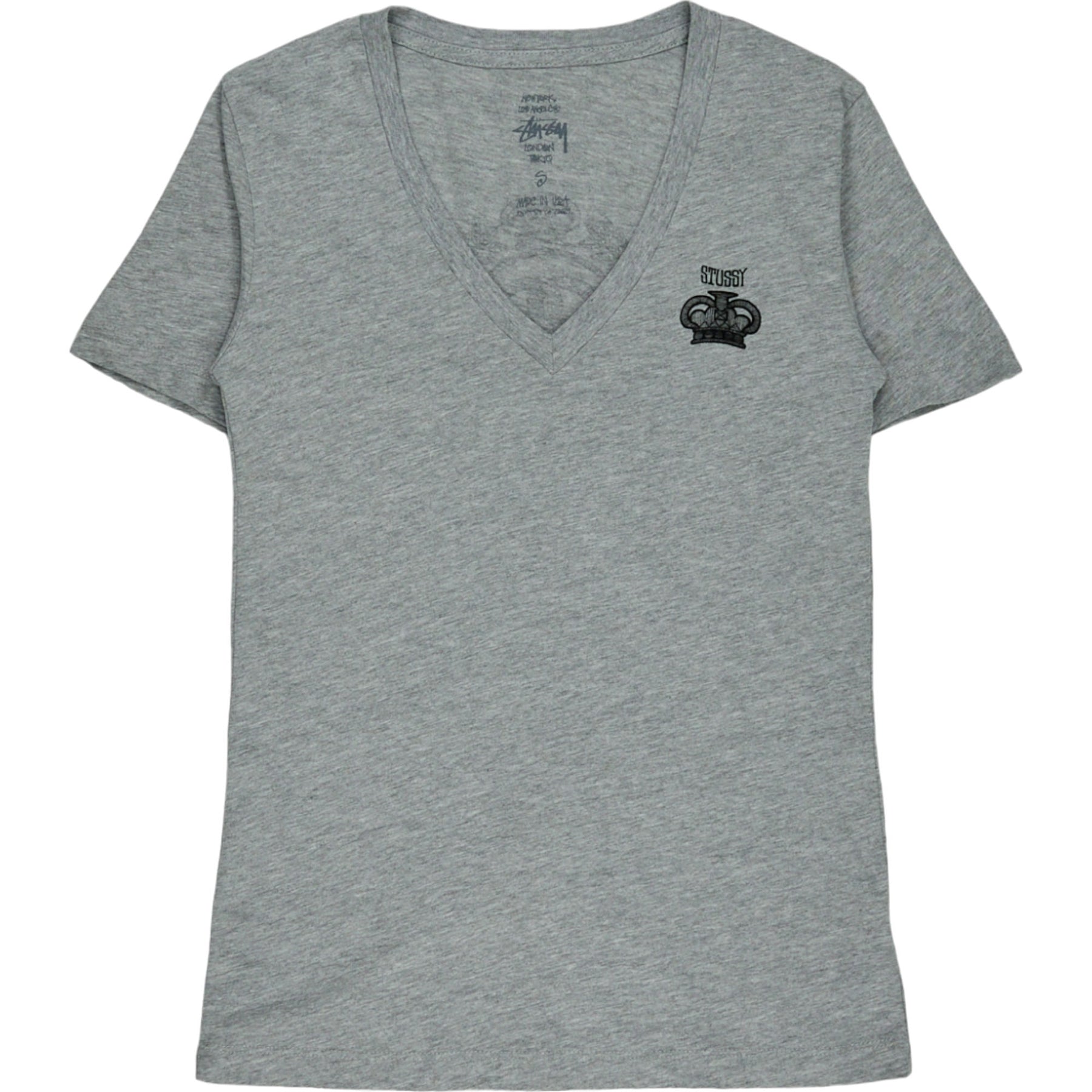 Stussy Grey Logo T-Shirt