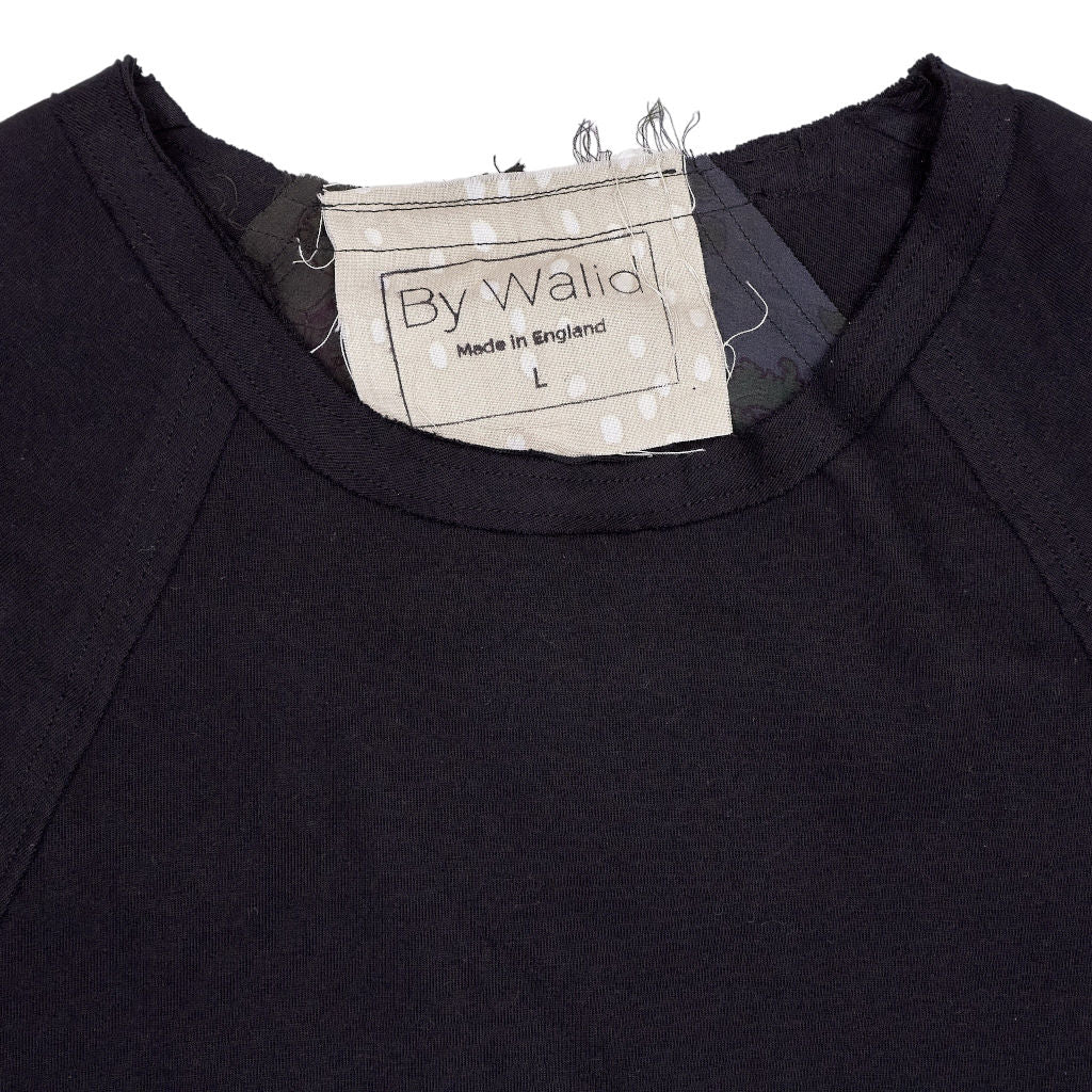 By Walid Black Patchwork T-Shirt