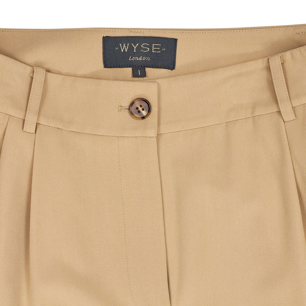 Wyse Beige Cargo Trousers