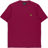 Lyle & Scott Plum Red Crew Neck T-Shirt